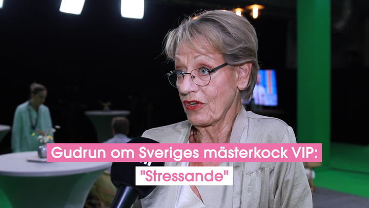 Gudrun Schymans stora utmaning i Sveriges mästerkock VIP: "Stressande"