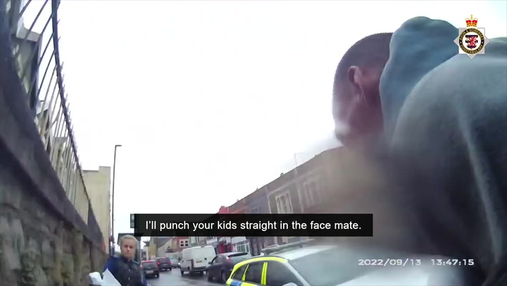 Man threatens to punch police officer's children during arrest in Bristol