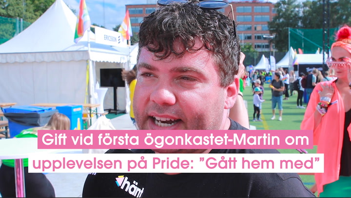 Gift vid första ögonkastet-Martin om galna upplevelsen på Pride: ”Gått hem med”