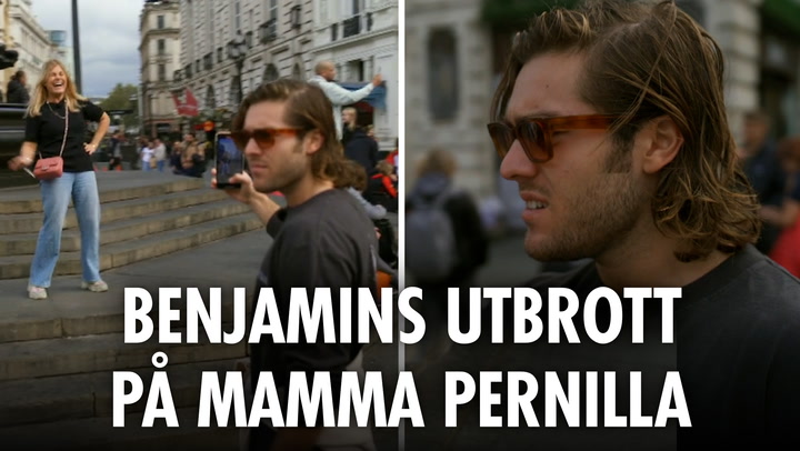 Benjamins plötsliga utbrott på Pernilla – på öppen gata