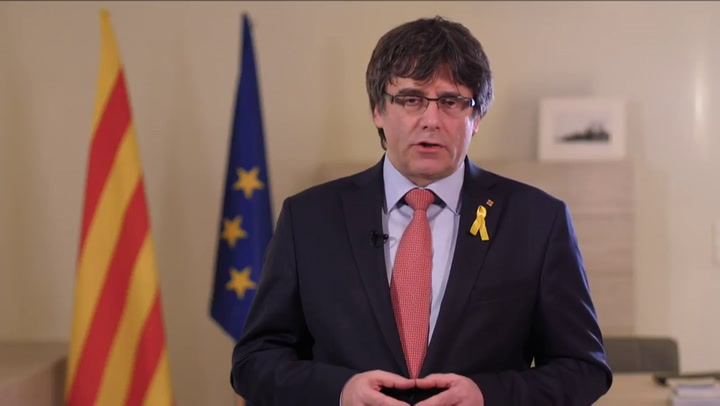 Puigdemont renunció a la candidatura para la presidencia de Cataluña