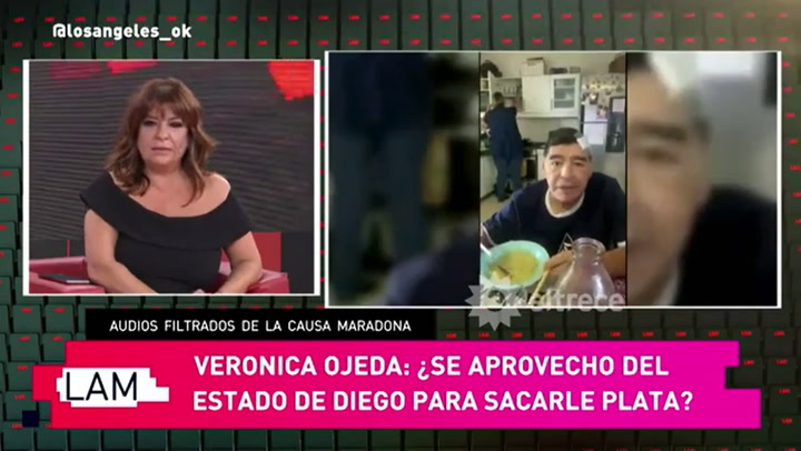 Polémica por un audio en el que Verónica Ojeda le pide a Maradona el ok para hacer una transferencia