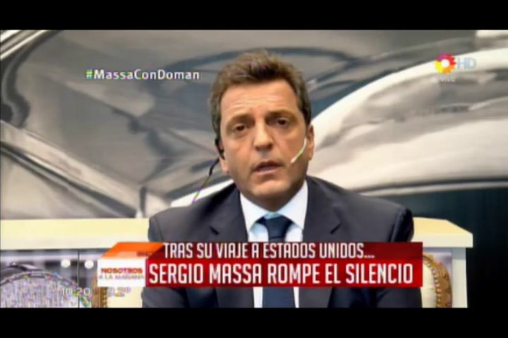 Sergio Massa: 'Scioli fue el peor gobernador'