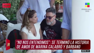 Tras blanquear el romance, Marina Calabró se quebró al confirmar su separación de Rolando Barbano
