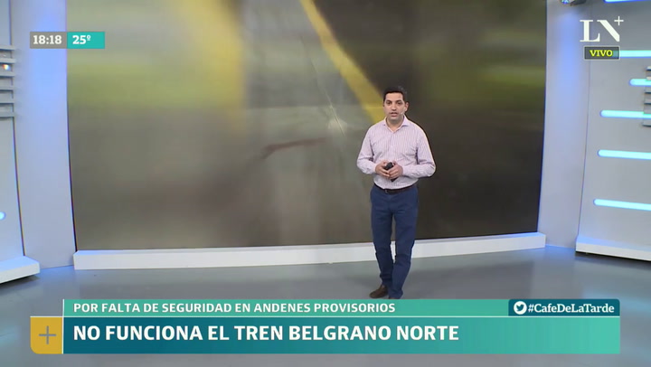 Suspenden el servicio del tren Belgrano Norte