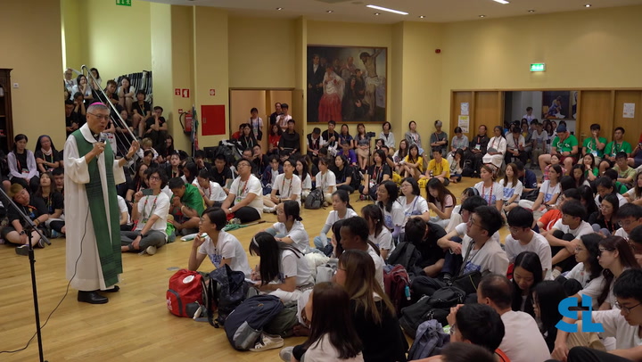 世青中心：香港教區青年朝聖者及周守仁樞機的現場分享