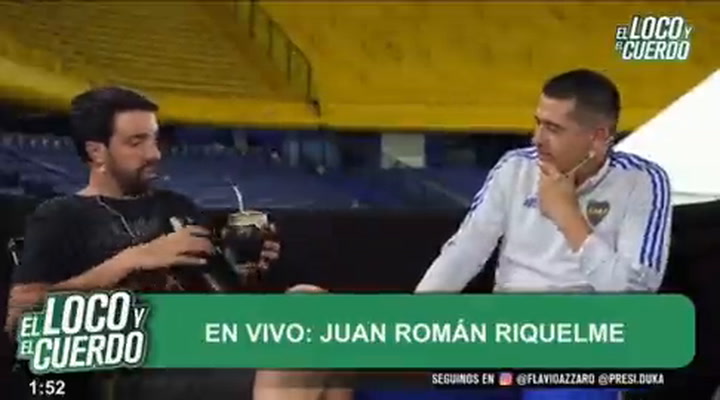 La emoción de Riquelme en plena entrevista que lo hizo retirarse del ligar