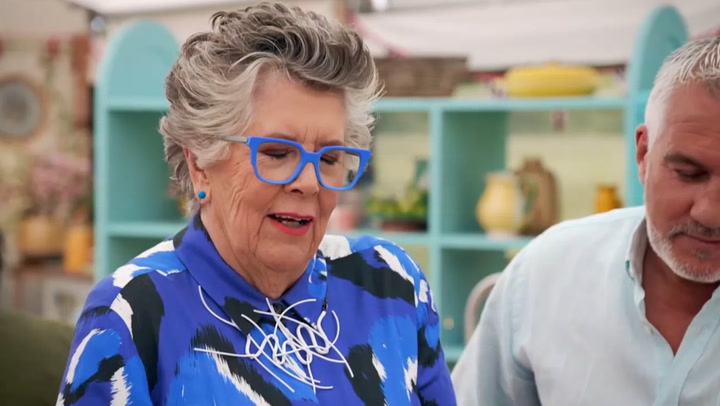 Great British Bake Off's Prue Leith tells Paul Hollywood to 'stop it' after rude joke