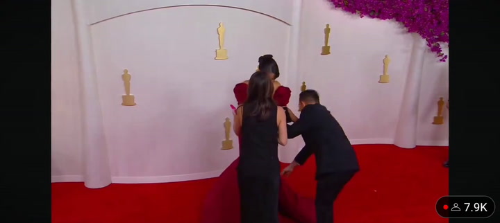 Premios Oscar: caída en la alfombra roja