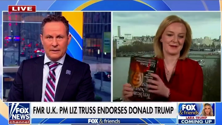 Liz Truss make blunder live on air as she holds new book upside down