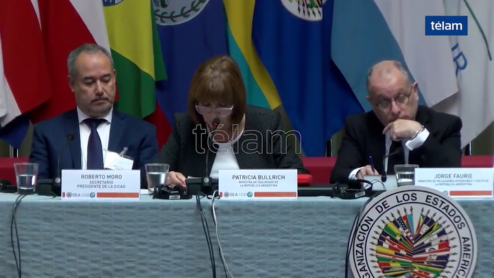 Patricia Bullrich: 'Argentina decidió trabajar muy fuertemente contra el narcotráfico' - Fuente: Tél