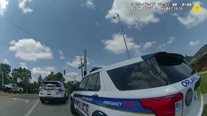 Police officer takes off from traffic stop after being caught speeding
