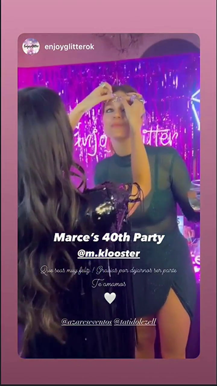 La intimidad de la fiesta de 40 de Marcela Koosterboer