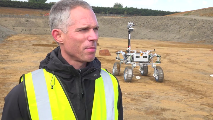 Space rover tested out in Milton Keynes quarry before blasting off to Mars or the Moon