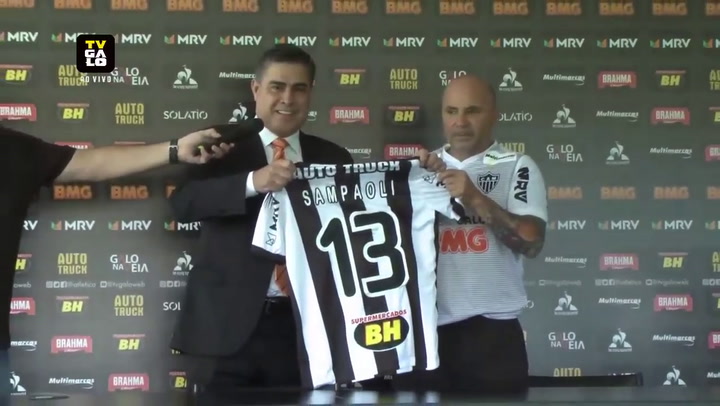 Jorge Sampaoli fue presentado en Atlético Mineiro