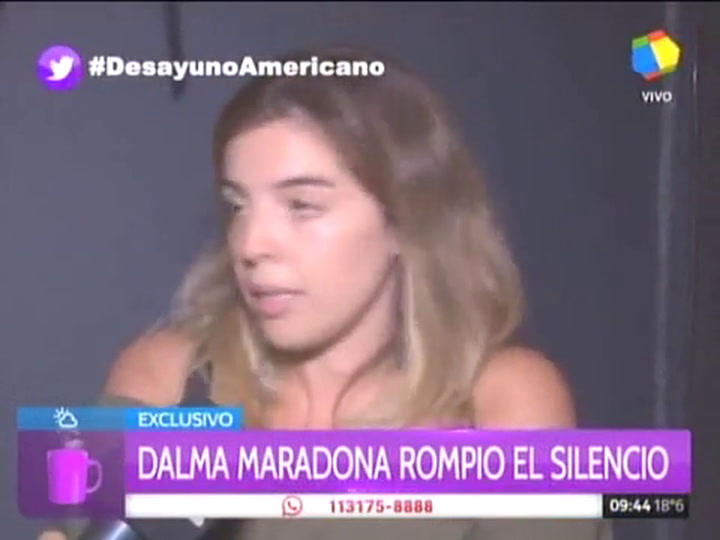 Dalma Maradona: 'No puedo hablar con mi papá, estoy bloqueada'