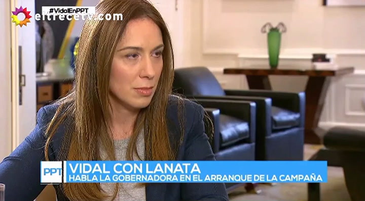 María Eugenia Vidal: 'A mí no me cuentan lo que es la Provincia' - Fuente: eltrece