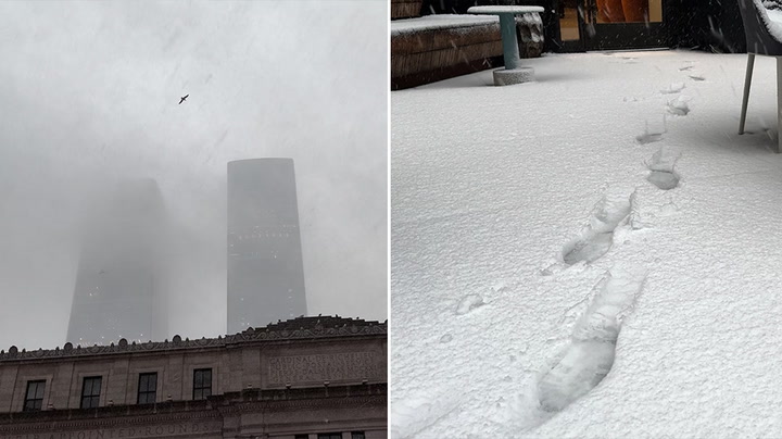 Heavy snow blankets New York City as winter storm warning issued