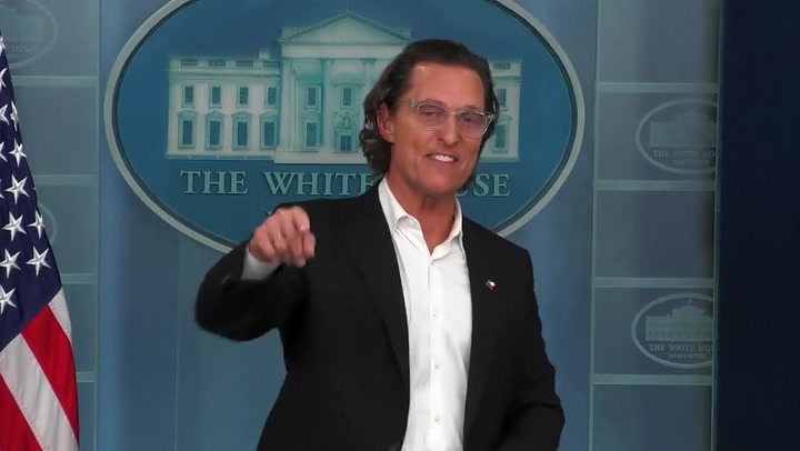Matthew McConaughey pounds White House podium in anger over Uvalde massacre