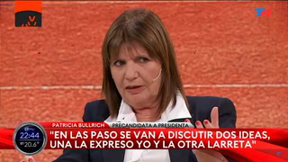 Patricia Bullrich detalló qué es lo que la diferencia de Horacio Rodríguez Larreta en la oferta de candidatos de Juntos por el Cambio.