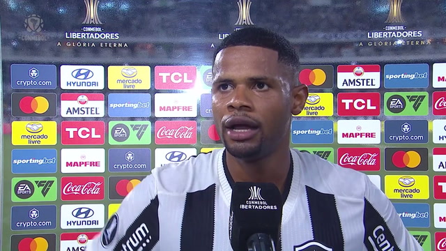 "Resposta da nossa força", Júnior Santos comemora gol e vitória do Botafogo na CONMEBOL Libertadores