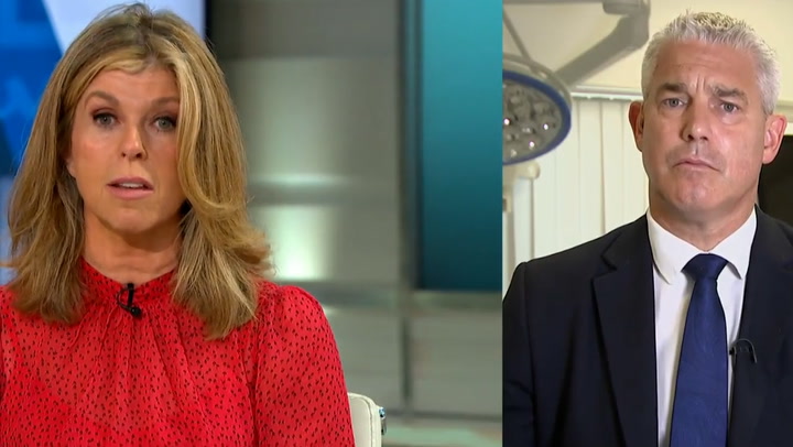 Kate Garraway fights back tears as she quizzes Steve Barclay on social care crisis