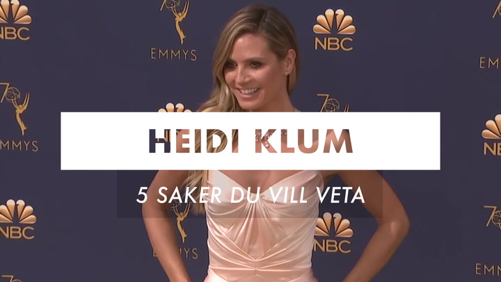 Heidi Klum – 5 saker du inte visste