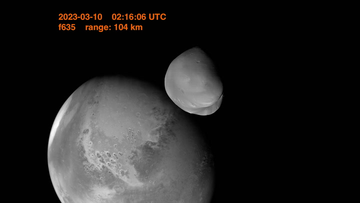 Watch: Most detailed pictures of Mars' moon ever captured