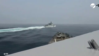 EE.UU. difunde el video del peligroso incidente con un destructor chino en el estrecho de Taiwán