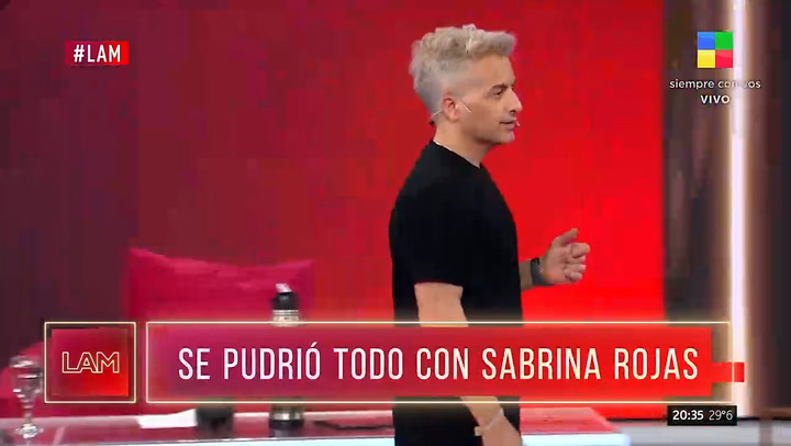 Sabrina Rojas se enojo con Luciano Castro y arremetio: "Trabaja el celebro un poquito tambien"