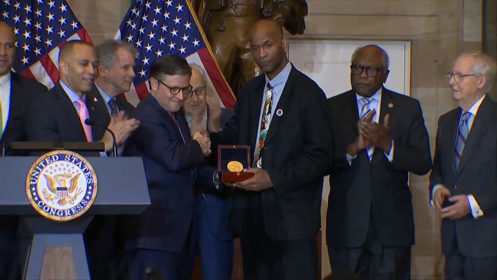 ‘He would be humbled’: Larry Doby’s son accepts posthumously Congressional Gold Medal