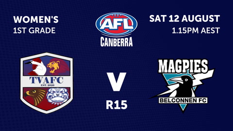 Tuggeranong Valley Football Club - AFL Canberra Women v Belconnen Magpies - AFL Canberra Womens