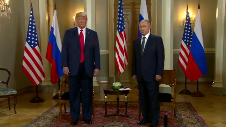 La reunión bilateral entre Trump y Putin - Fuente: Reuters