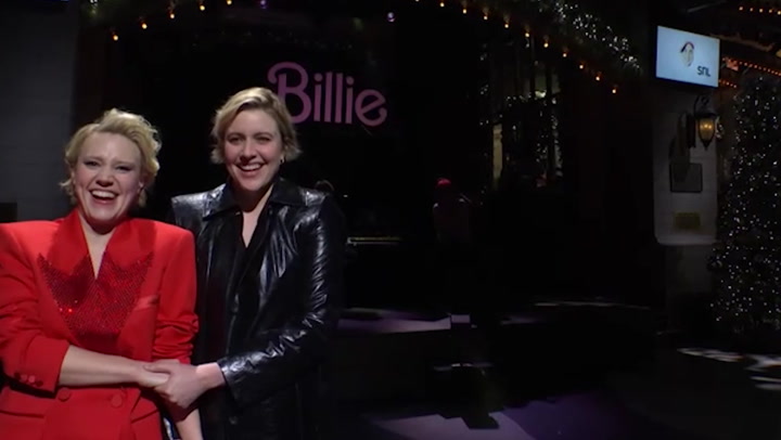 Greta Gerwig makes surprise cameo in Billie Eilish's SNL performance