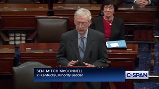 Mitch McConnell addresses Senate after announcing he will step down