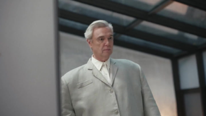 Talking Heads David Byrne dons famous huge suit once again for re-release of film