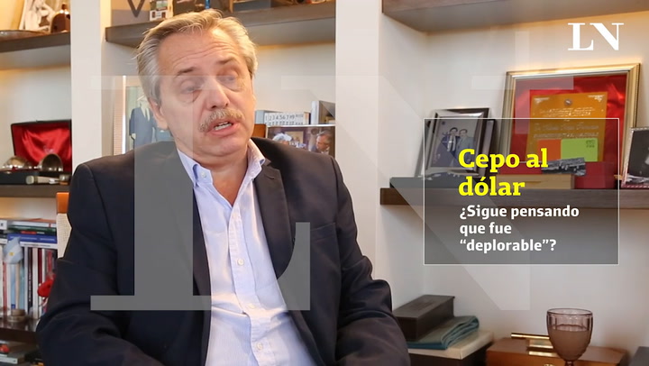 Alberto Fernández explicó su visión sobre el cepo al dólar