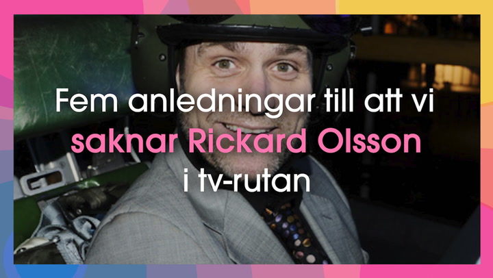 Fem anledningar till att vi saknar Rickard Olsson i tv-rutan