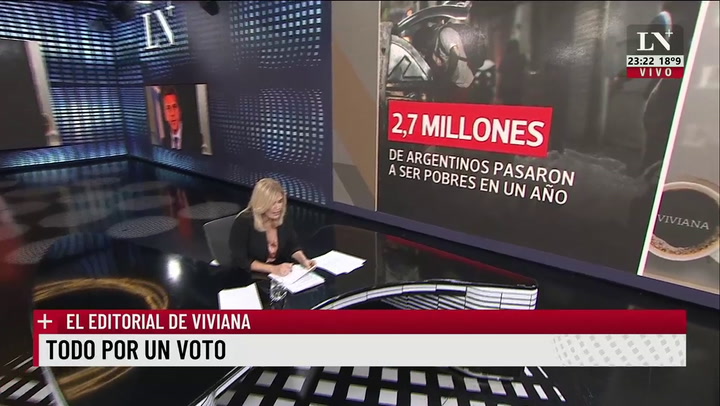 Editorial de Viviana Canosa en LN+: Todo por un voto