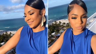 Ashanti debuts baby bump after announcing Nelly engagement