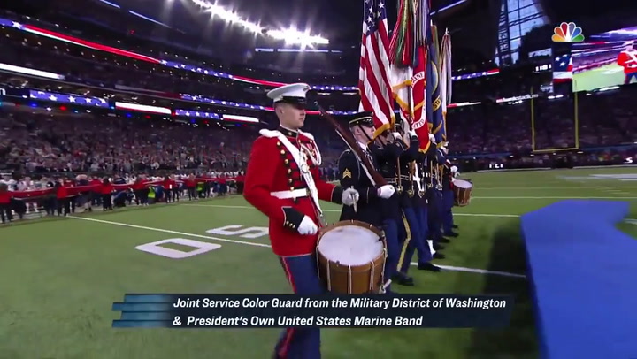 Pink cantó el himno nacional de Estados Unidos, en el Super Bowl