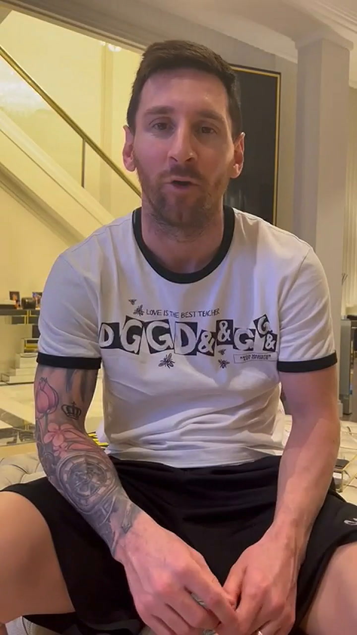 Lionel Messi grabó un video para Ampi tras el pedido de la familia