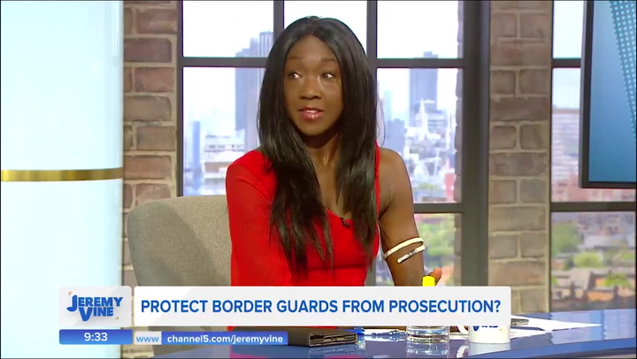 Nana Akua says border guards should be protected from prosecution if their actions lead to migrants drowning