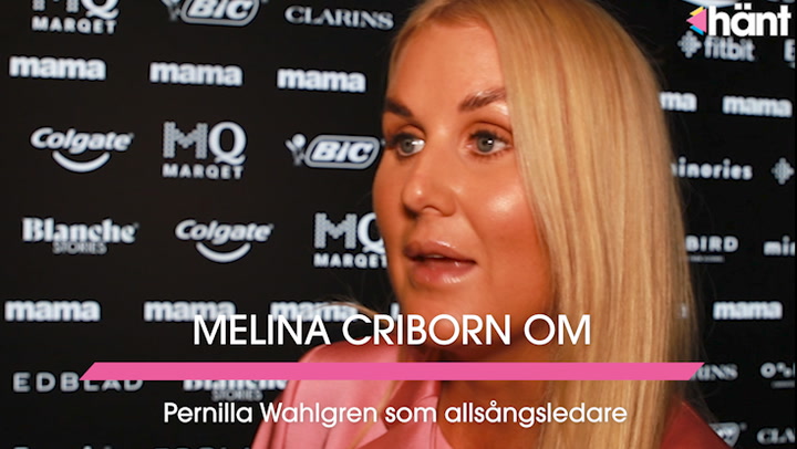 Melina Criborn om Pernilla Wahlgren som allsångsledare: "Hade ingen aning”