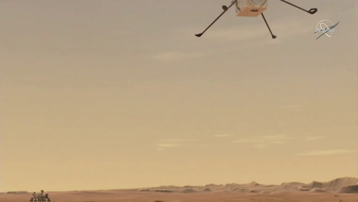 Primer vuelo en helicóptero en Marte