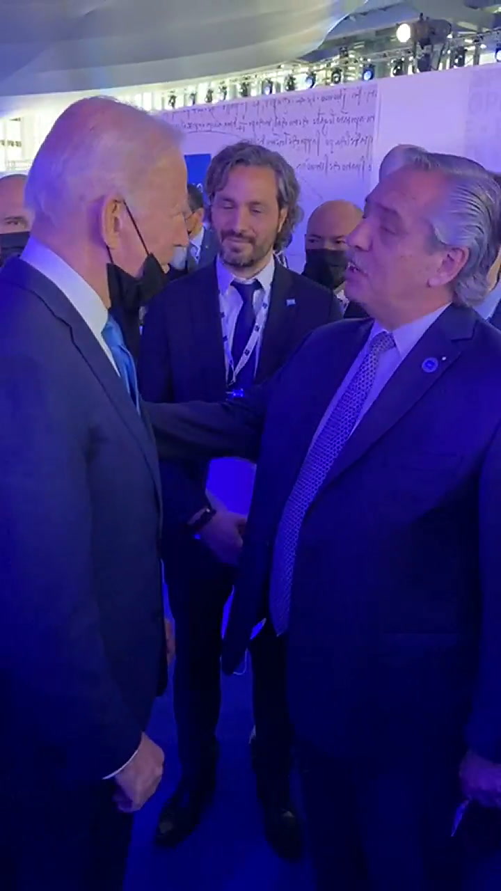 El encuentro de Alberto Fernández y Joe Biden en el G-20