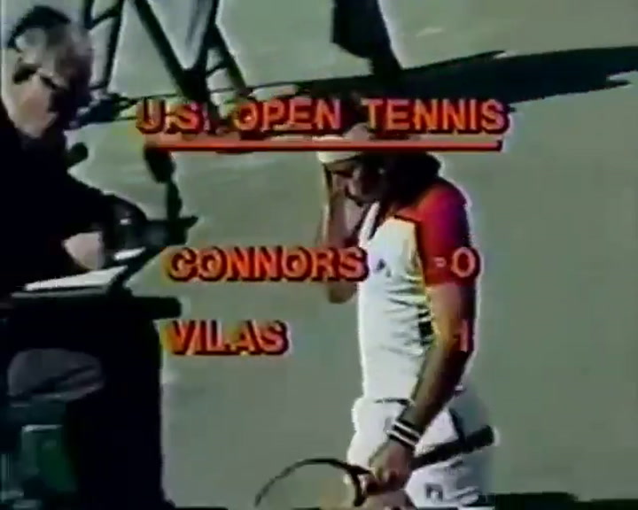 Vilas vs Connors US Open 1977 - Fuente: Youtube