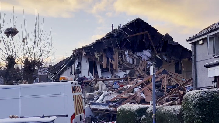 Edinburgh house reduced to rubble after deadly explosion