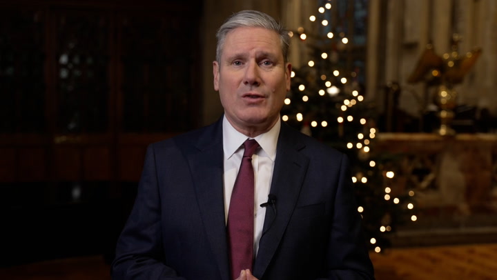 Keir Starmer delivers Christmas message of 'peace and love'