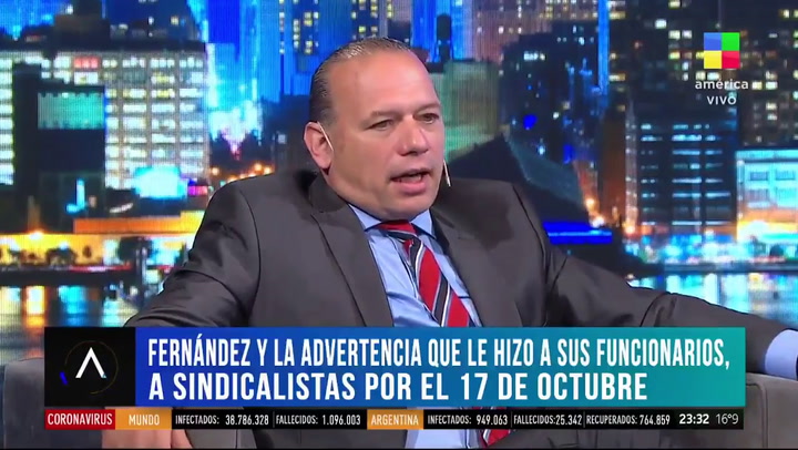 Sergio Berni contó por qué no irá a la marcha del 17 de octubre - Fuente: América TV